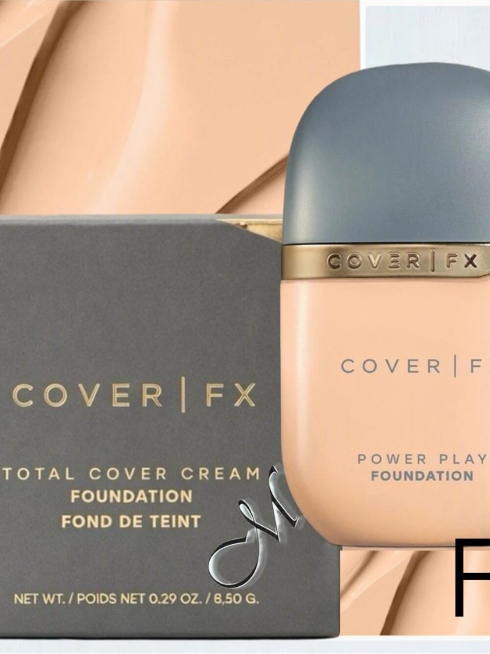 Cover Fx Power Play Foundation* ~ F2 (Light+) NIB/Sealed 1oz RARE (D/C'd)